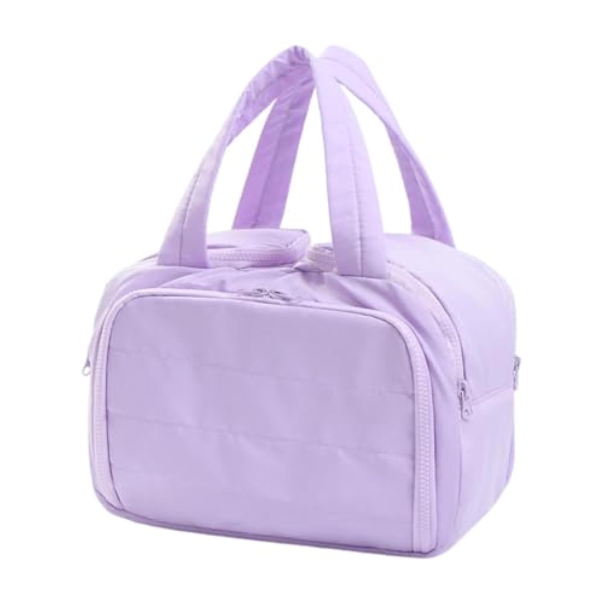 Large Capacity Travel Makeup Bag, Purple Pouch
